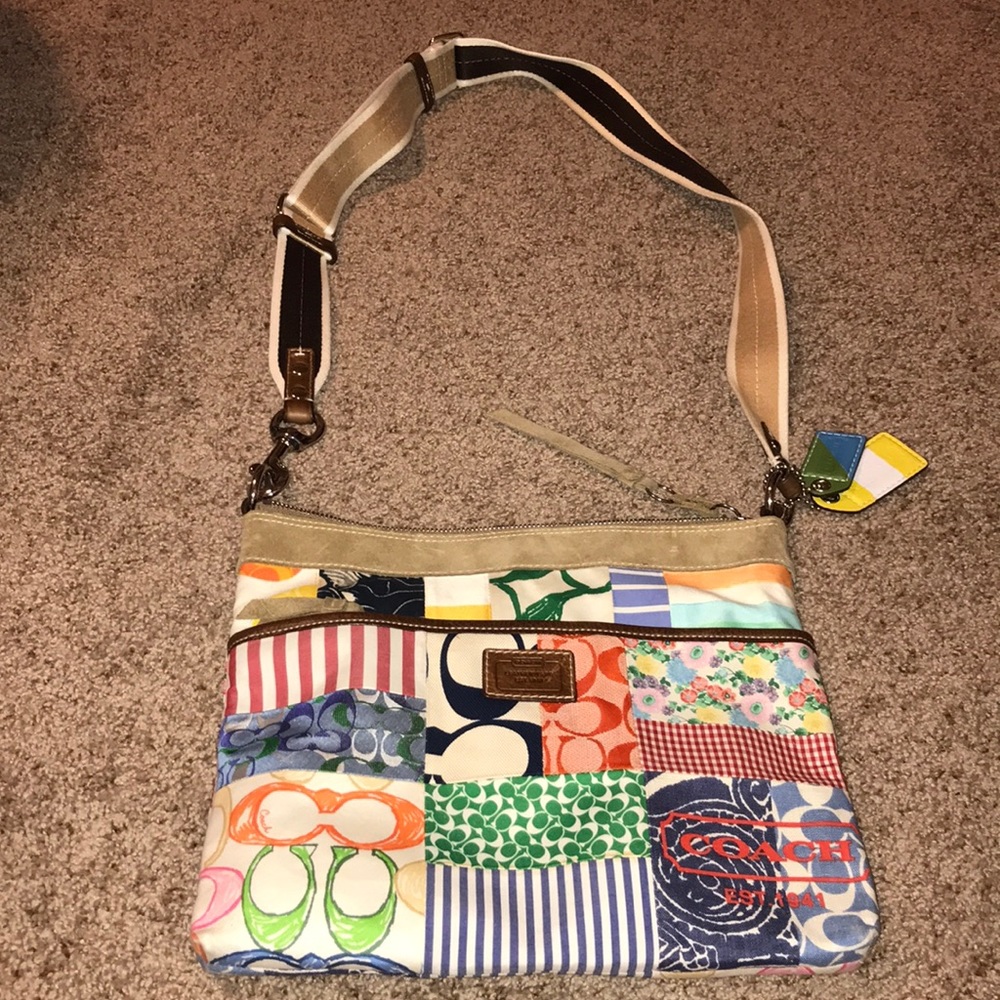 Adjustable COACH crossbody bag, gently used.